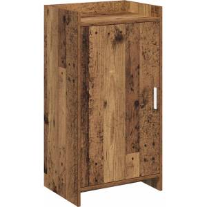vidaXL Шкаф за обувки Старо дърво 48 x 36 x 92 см Инженерна дървесина (8011337)