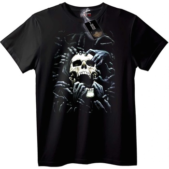 NOONEBRAND Тениска Черепни Ръце - 2XL, White