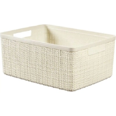 Curver JUTE 245371 Úložný kôš 12 l, béžový