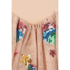 Konges Sløjd разкроена рокля с памук YVONNE BALLERINA DRESS GRS (KS106331.9BY2)
