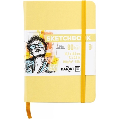 Darwi Dfy Скицник 80 A6 140 g Soft Yellow (DF80010150002C)