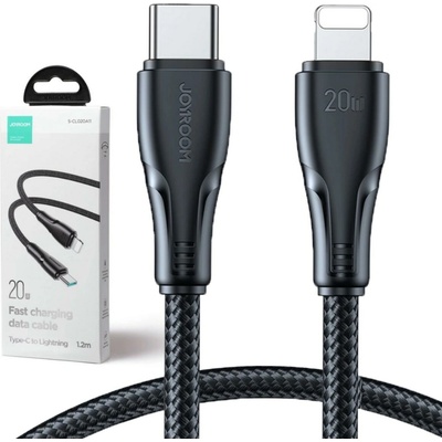 Joyroom SCL020A11 USB C - LightninG 20W, série Surpass, na rýchle nabíjanie a prenos dát, 1,2m, černý