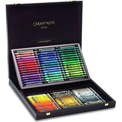 Caran D´Ache Neocolor II 84 farieb v drevenom boxe