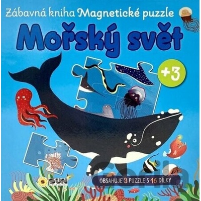 Mořský svět Zábavná kniha Magnetické puzzle