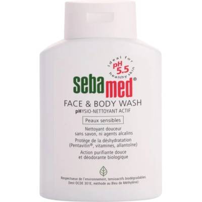 sebamed Face & Body Wash Sensitive Skin нежна миеща емулсиця за тяло и лице за чувствителна кожа 200ml