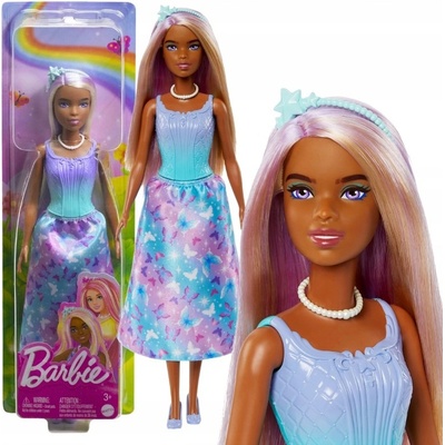 Barbie s dlouhými vlasy s fialovými prameny HRR10