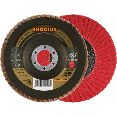 RHODIUS Lamelový brusný kotouč JUMBO SPEED G 125 x 22,23 TOPline 210623