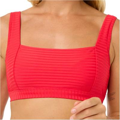 Rip Curl Дамско бикини горнище Rip curl Women's Premium Surf Crop Bikini top - Hibiscus Red - размер XXL (150-3969-0317)