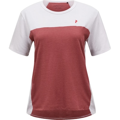 Peak Performance Дамска фланелка с къс ръкав за колоездене Peak Performance Women's Trail Wool Blend S/S Merino shirt - Misty Lavender - размер XL (916-4006-0315)