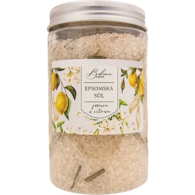 Bohemia Gifts & Cosmetics Epsomská soľ s bylinkami jazmín a citrón 400 g