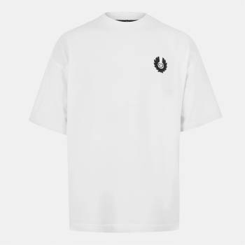 BELSTAFF Тениска BELSTAFF Men's Drop-Shoulder Oversized T-Shirt - White