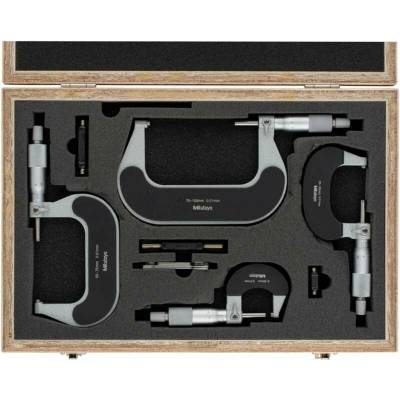 MITUTOYO Sada třmenových mikrometrů 0-100mm metrická mitu-102-911-40