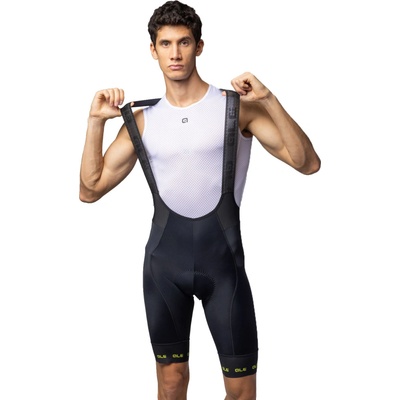 Alé PR-E Strada 2.0 bibshorts Black/ Acid green