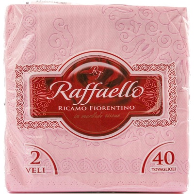 Raffaello Obrúsky Ružové 38x38cm 2V 40 Ks