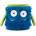 8bplus Торбичка за магнезий 8bplus Max Chalk bag - Blue / Green - размер One Size (335-0350-0111)