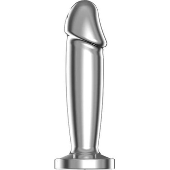 Afterdark Мини анално дилдо с вибрации - метален Butt Plug "SARMY" 10 см