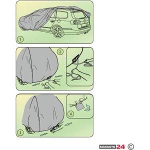 Kegel-Blazusiak Покривало Kegel серия Mobile Garage размер L сиво за Купе