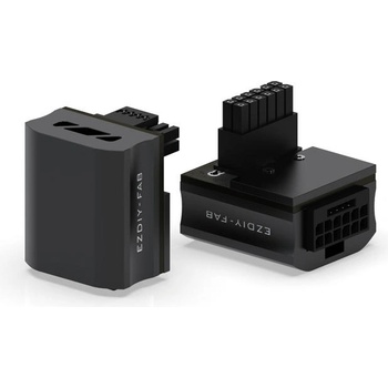 Image 1 of EZDIY EZDIY-FAB 12VHPWR 600W Power Adapter 90° Black RVS (EZDPI189-30)