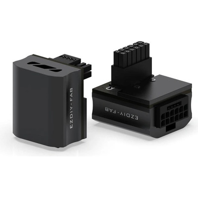 EZDIY EZDIY-FAB 12VHPWR 600W Power Adapter 90° Black RVS (EZDPI189-30)
