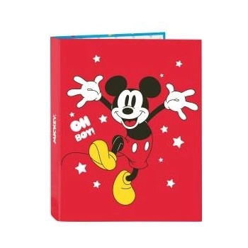 Mickey Mouse Clubhouse Папка с пръстени Mickey Mouse Clubhouse Fantastic Син Червен A4 26.5 x 33 x 4 cm