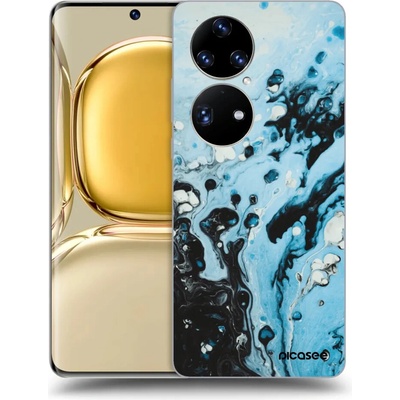 Púzdro Picasee silikónové Huawei P50 - Organic blue čiré