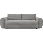 Bobochic Тъмносив разтегателен диван от рипсено кадифе 257 cm Lucien - Bobochic Paris (104877)