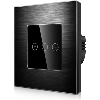 Smartvypínače Stmívač Luma Touch, hliníkový rámeček, černá K47-CC