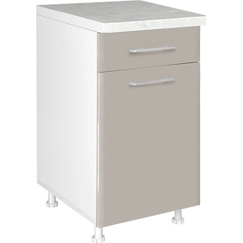 Matis Кухненски шкаф долен с чекмедже и врата in mdf d45 kf кашмир гланц