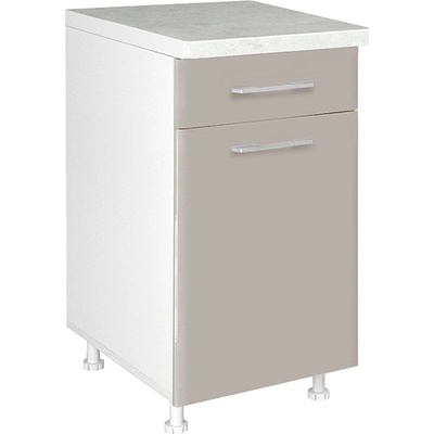 Matis Кухненски шкаф долен с чекмедже и врата in mdf d45 kf кашмир гланц