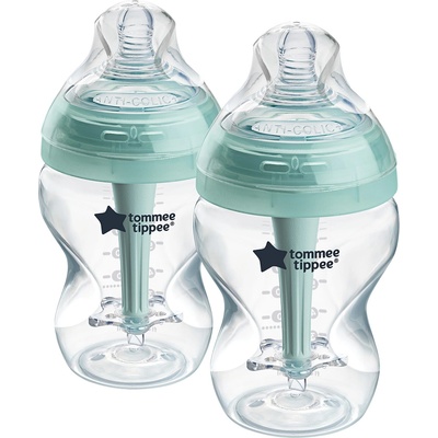 Tommee Tippee Комплект самостерилизиращи се бебешки шишета Tommee Tippee - Advanced Anti Colic, 260 ml, 2 броя (TT.0024)