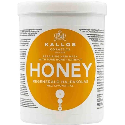 Kallos KJMN Honey Repairing Hair Mask With Pure Honey Extract 1000 ml