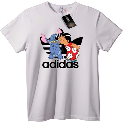 NOONEBRAND Тениска с Lilo & Stitch - 7XL, White