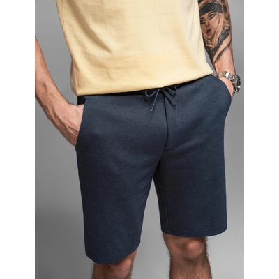 Ombre Clothing pánské plátěné kraťasy Vesore navy