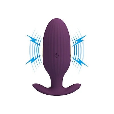 Pretty Love Jefferson Electroshock Anal Plug Global Remote Control Series Purple – Zboží Dáma