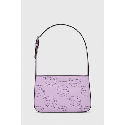 KARL LAGERFELD Кожена чанта Karl Lagerfeld в лилаво (241W3003)