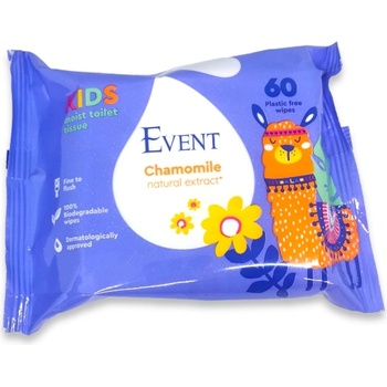 Event мокра тоалетна хартия за деца, Лайка, 60 броя