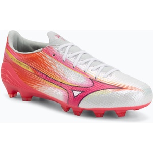 Mizuno Футболни обувки Mizuno Alpha III Japan FG white/fuchsia purple