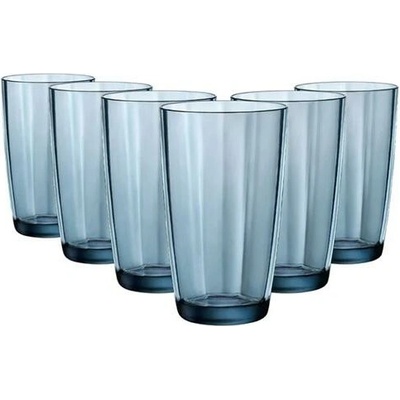 Bormioli LSA Skleničky Rocco PUR COOLER OCEAN BLUE 6 x 470 ml