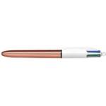 BIC Химикалка 4 цвята Pink Gold
