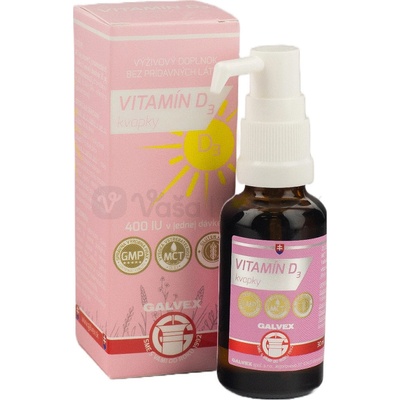 Galvex Vitamín D3 kvapky 30 ml