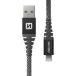 SWISSTEN Aramid Reinforced USB/Lightning 1, 5 m Цвят: тъмно сив