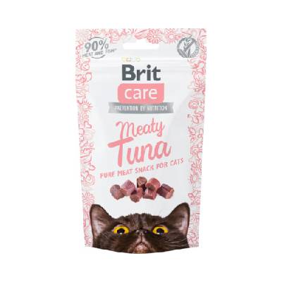 Maškrty pre mačky mäsové s tuniakom Brit Care Cat Snack Meaty Tuna 50 g