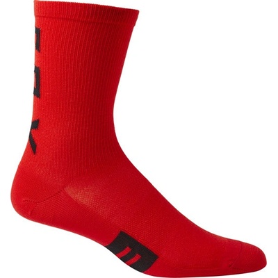 Fox pánske cyklo ponožky 6 Flexair Merino Sock Fluo Red