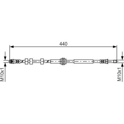 Brzdová hadice BOSCH 1 987 481 430