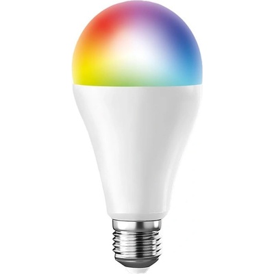 Solight LED SMART WIFI žárovka , klasický tvar, 15W, E27, RGB, 270°, 1350lm Studená bílá