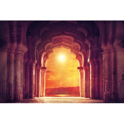 DIMEX ART Флизелинов фототапет арка в древен храм 375 x 250 см