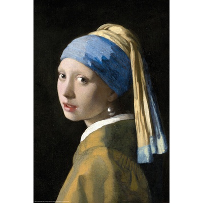 Plagát, Obraz - Girl with a pearl, Jan Vermeer, 61 × 91.5 cm
