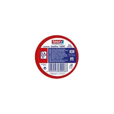 Tesa tape 53947 Páska elekroizolačná PVC 15 mm x 10 m červená