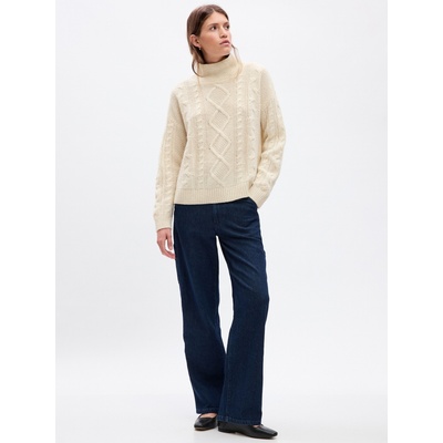 GAP Пуловер от вълнена смес Gap GAP | Bezhov | ЖЕНИ | XL