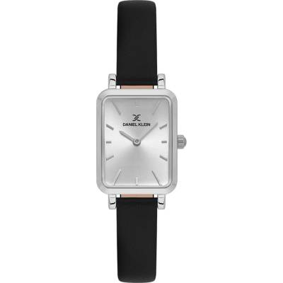 Daniel Klein DK. 1.13776-1 - Дамски, Кварц, 20x33mm, Черна кожа, 3 ATM - Premium